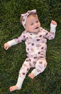 S'more to Love (Convertible Zip Footies) - Pink