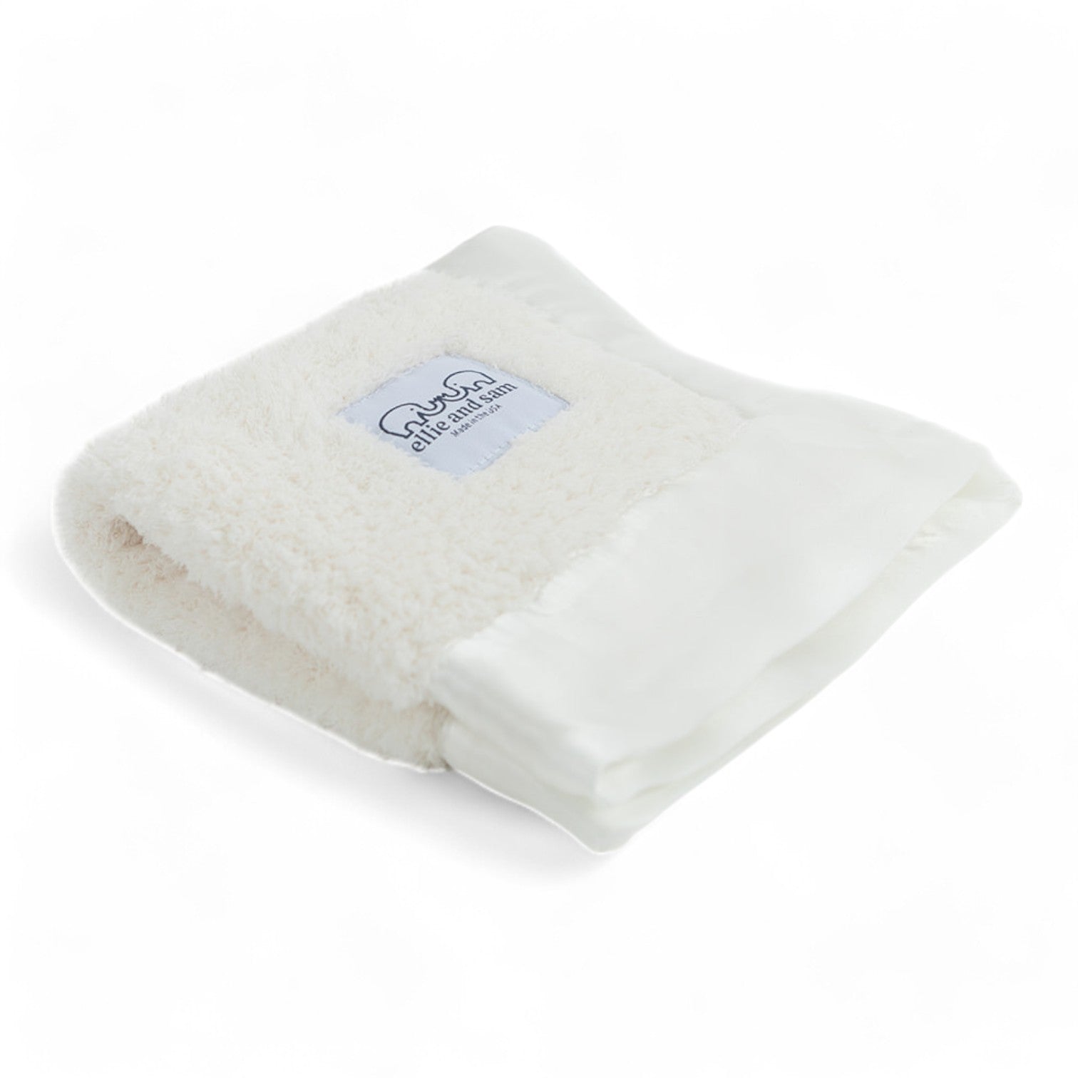 Classic Satin Border Lovey - Ivory