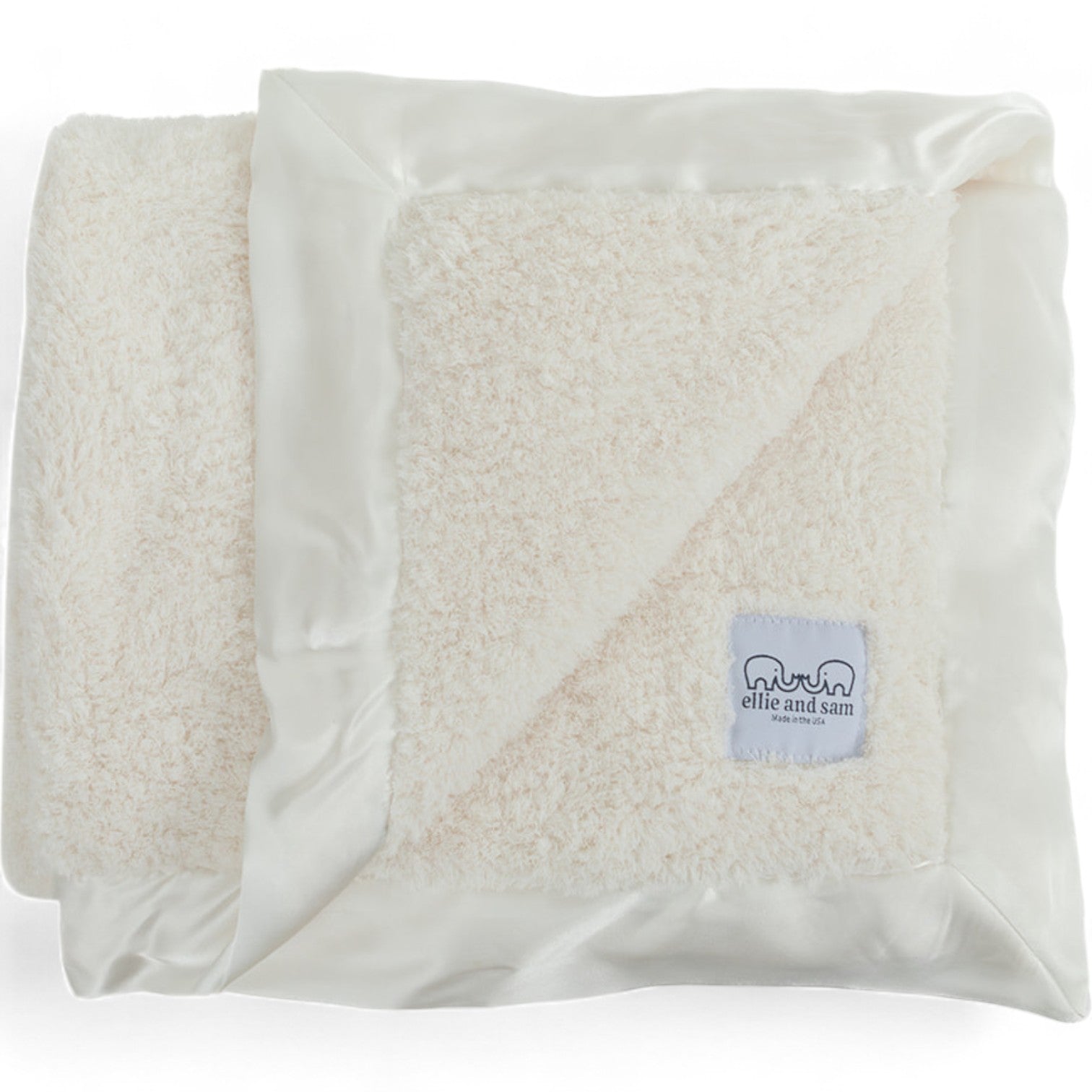 Classic Satin Border Blanket - Ivory