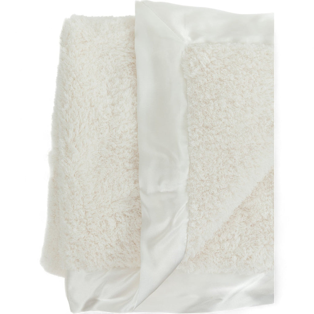 Classic Satin Border Blanket - Ivory
