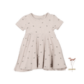 The Printed Short Sleeve Dress - Bee