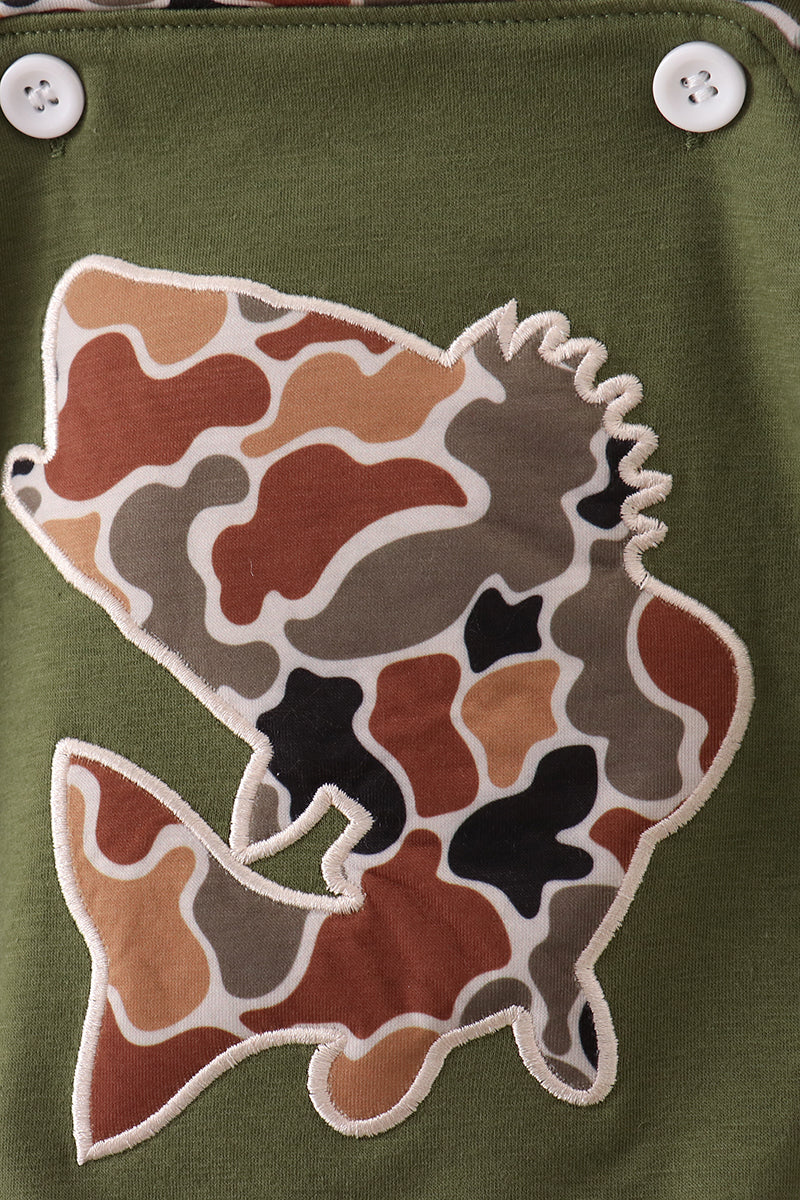 Camouflage bass applique bubble