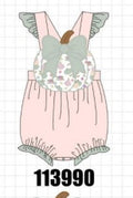 Pink pumpkin bow applique ruffle bubble