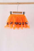 Orange spider sequin tutu skirts