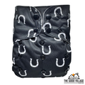 One Size Pocket Diaper | Horseshoes