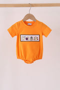 Orange ghost embroidery bubble