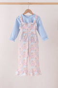 Pink pumpkin ruffle 2pc set