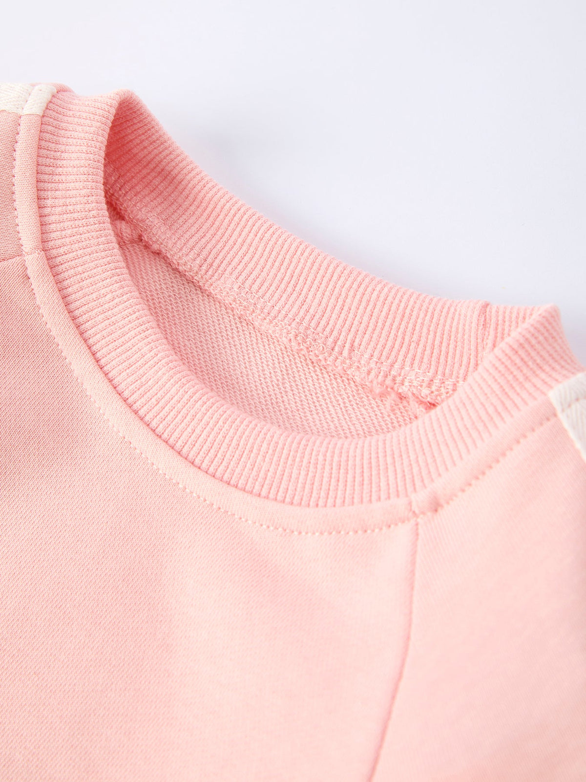 Girls Bow Trim Sweatshirt And Pants Set