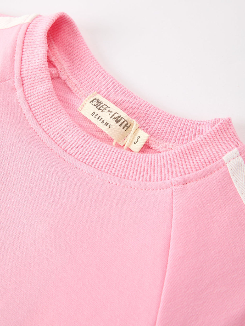 Girls Bow Trim Sweatshirt And Pants Set