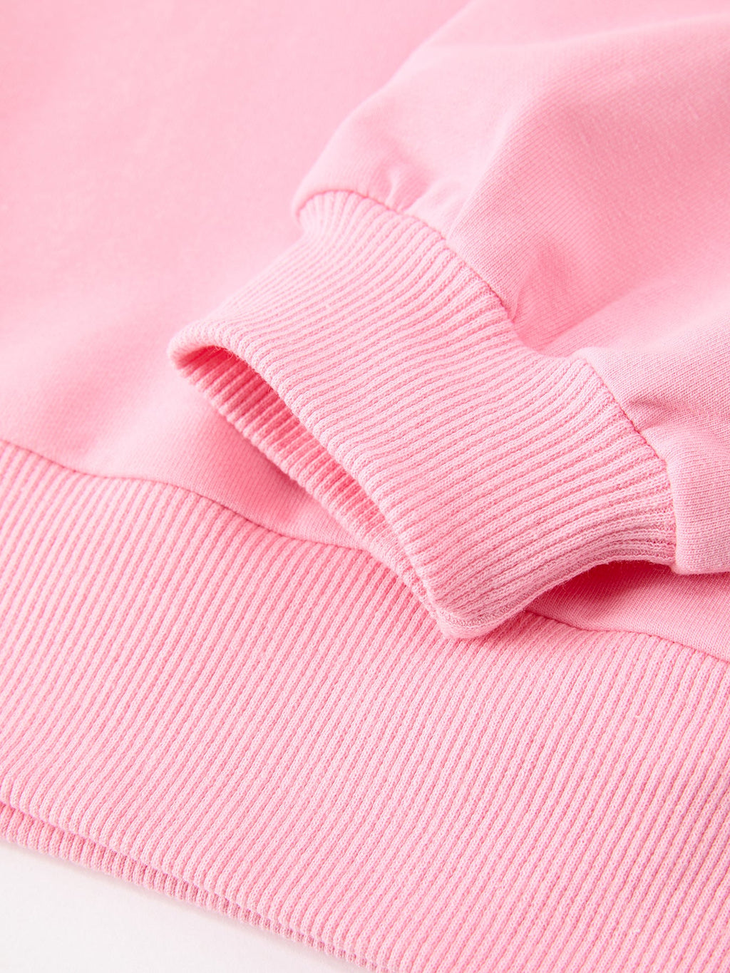 Girls Bow Trim Sweatshirt And Pants Set