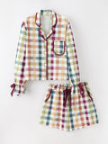 Mommy And Me Fall Plaid Pajama Set