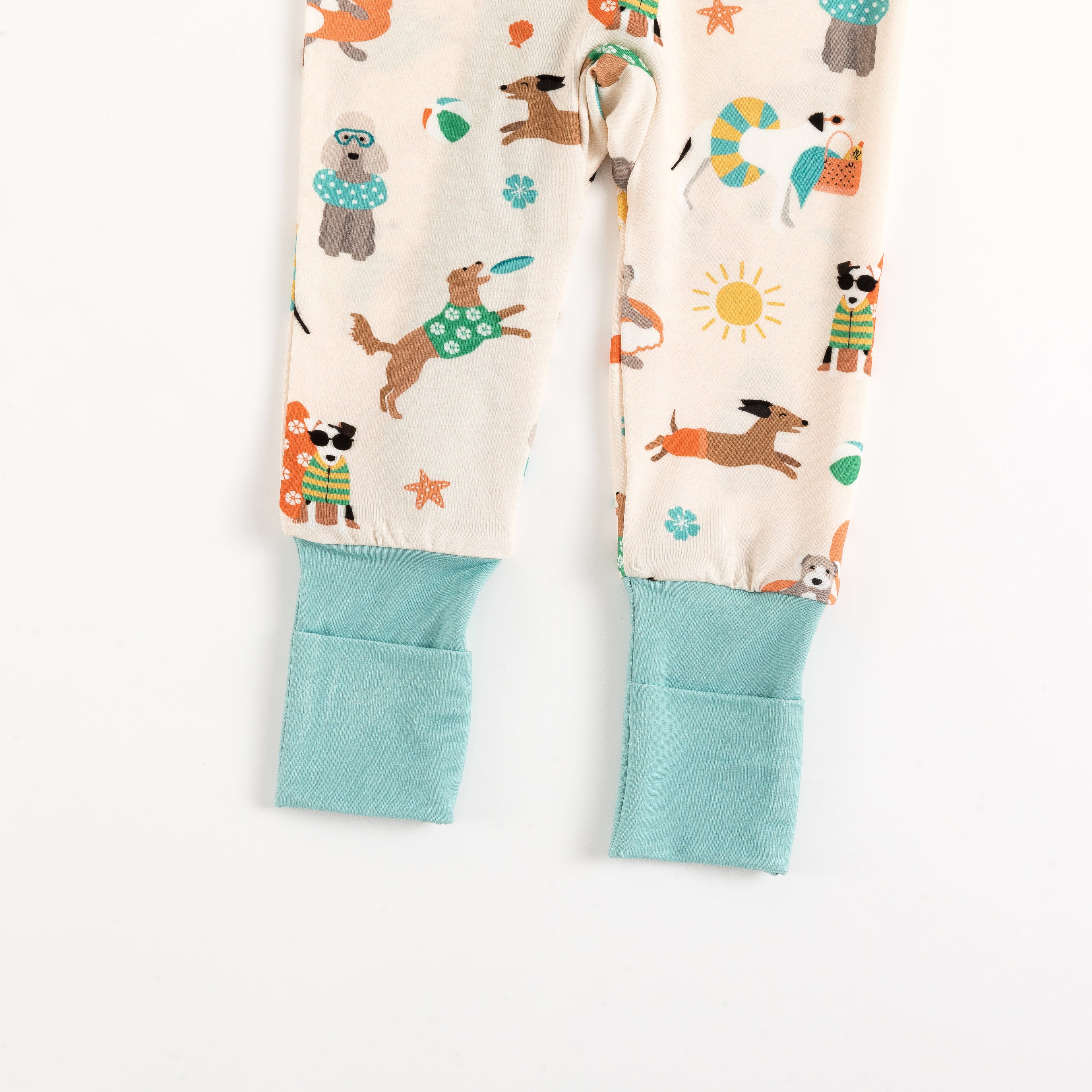 Pups in the Sun (Convertible Zip Footies)