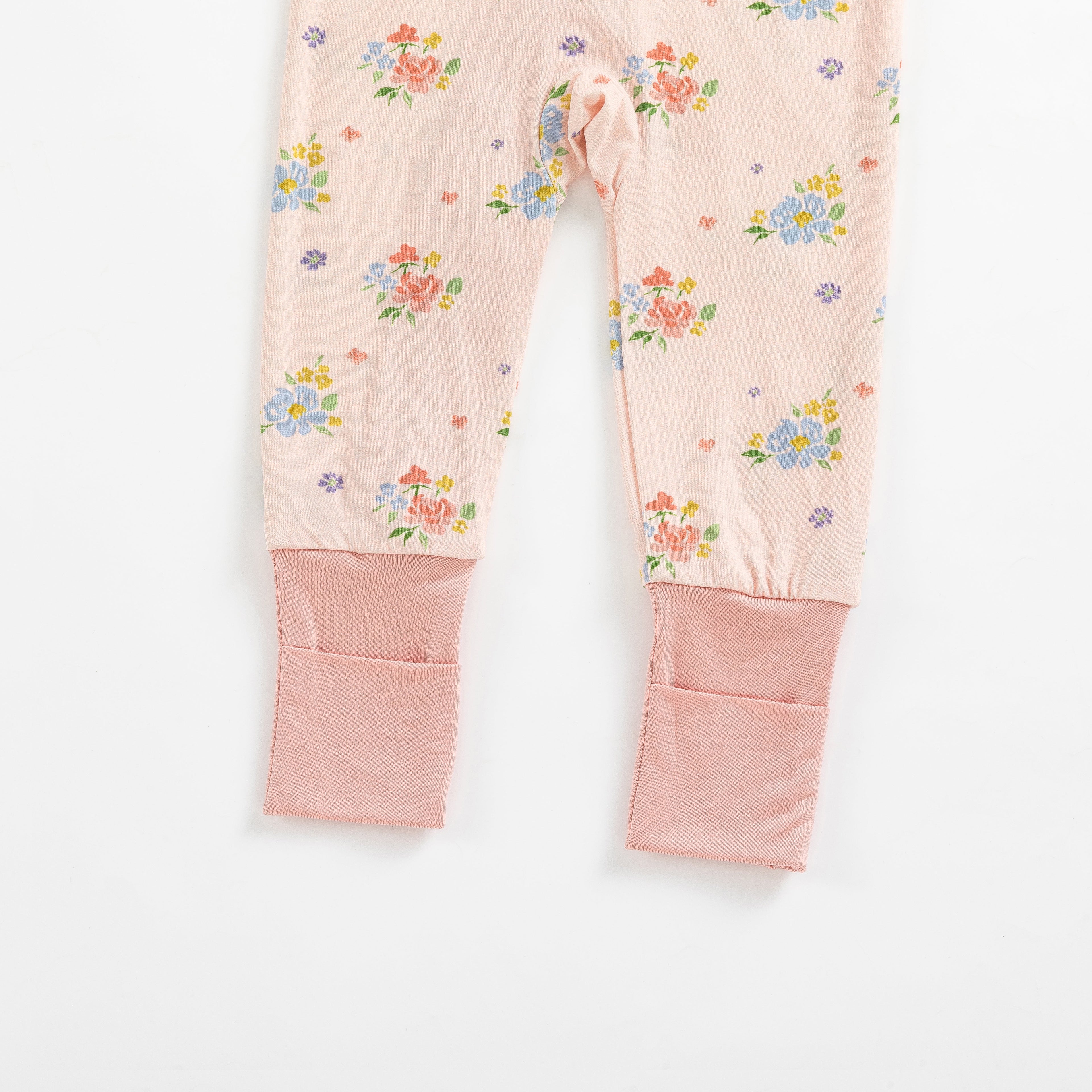 Blush Bloom (Convertible Zip Footies)