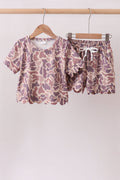 Camouflage scalloped shorts set