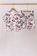 Georgia scalloped shorts set