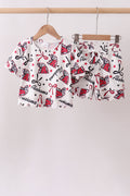 Alabama scalloped shorts set
