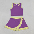 Purple Performance Scalloped Skorts Set