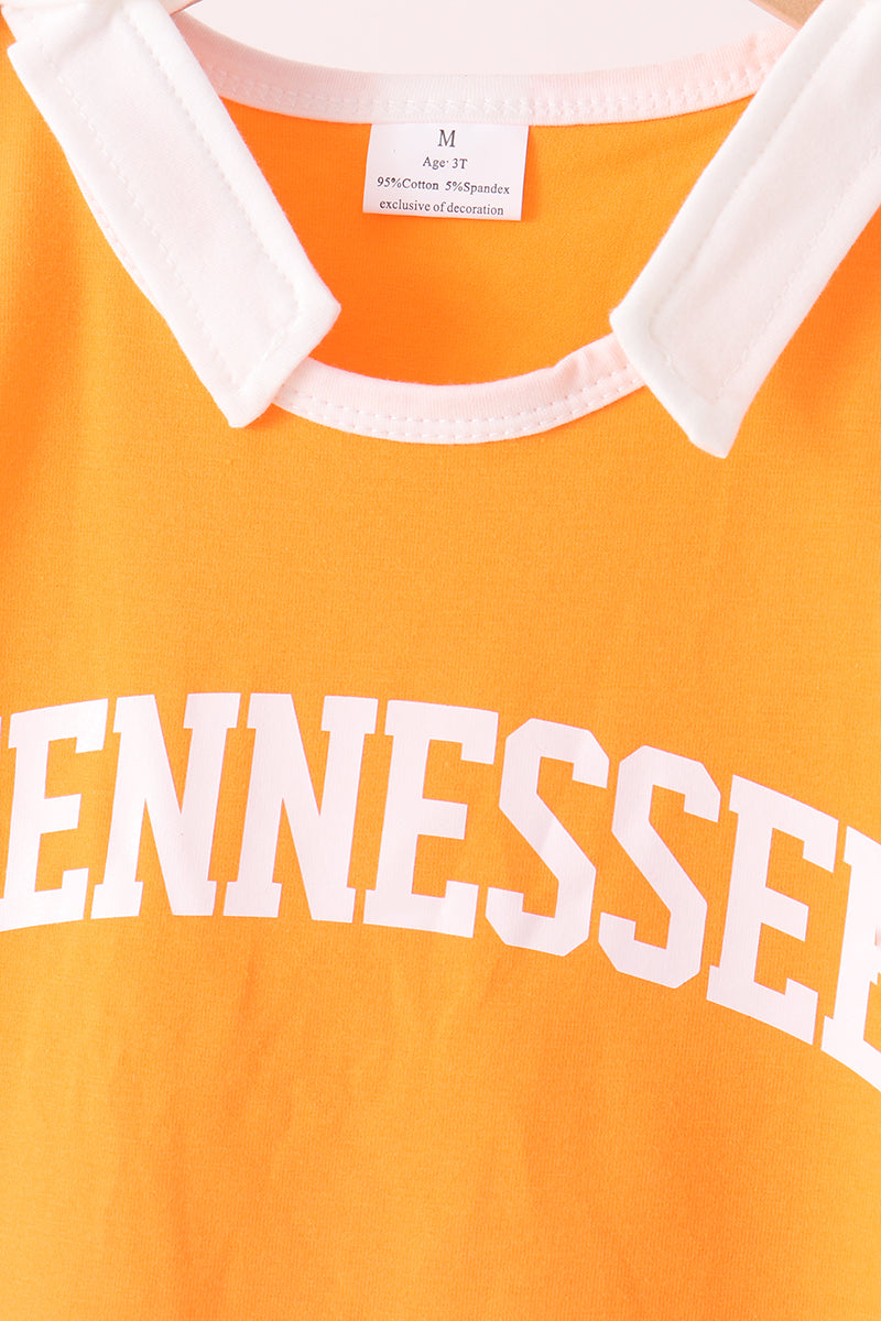 Orange Tennessee active shorts set