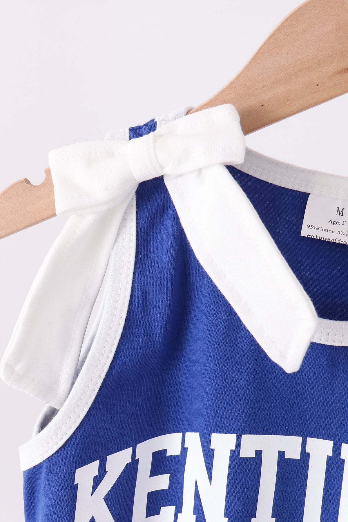 Blue Kentucky active shorts set