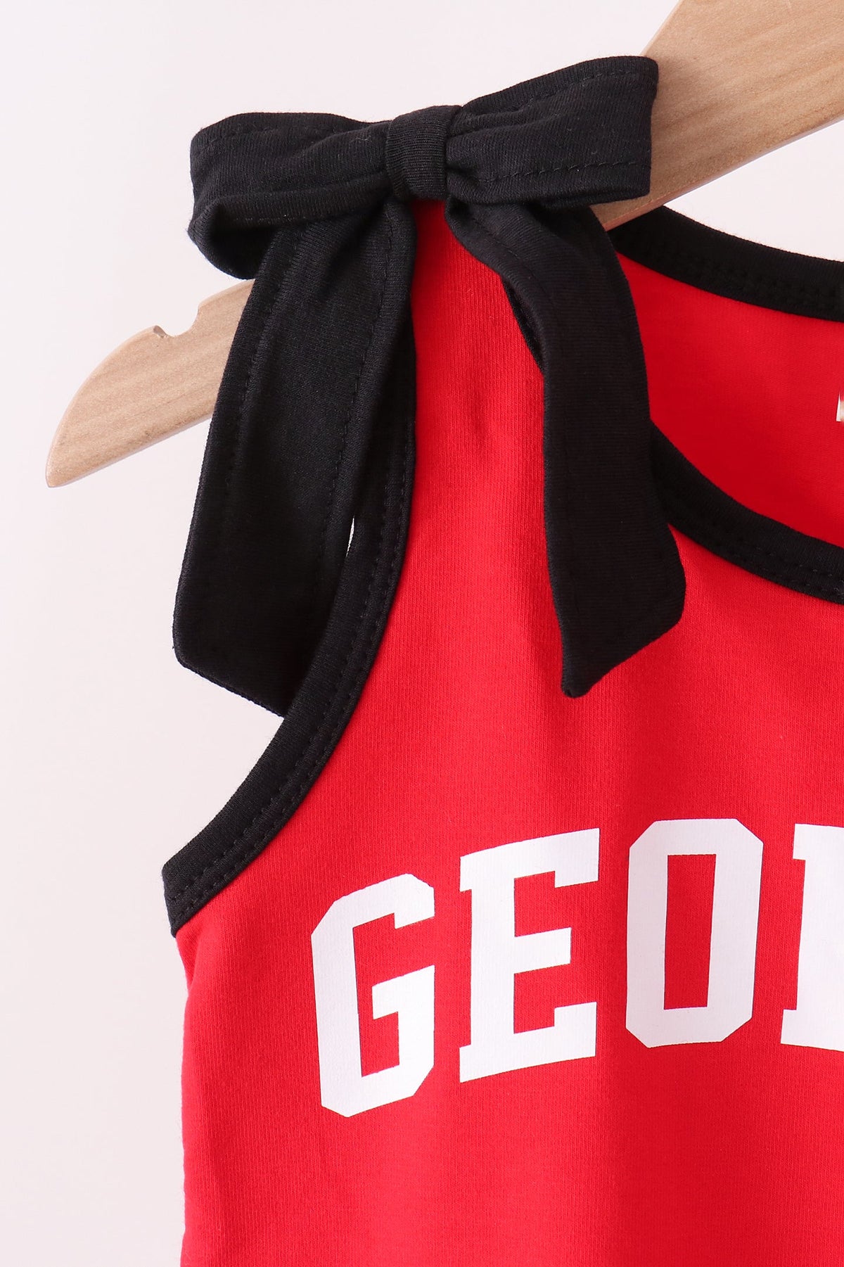 Red Georgia active shorts set