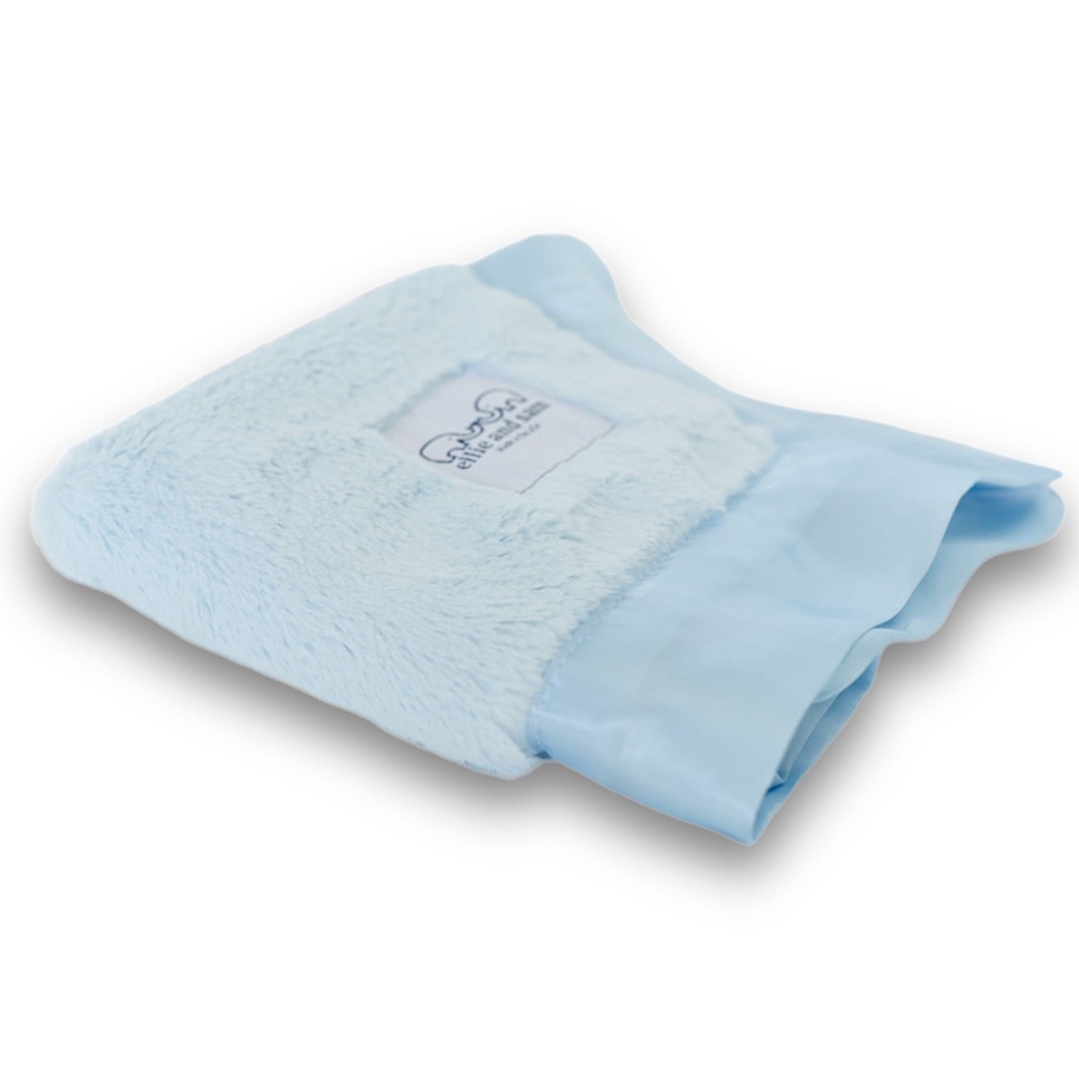 Luxury Satin Border Lovey - Blue