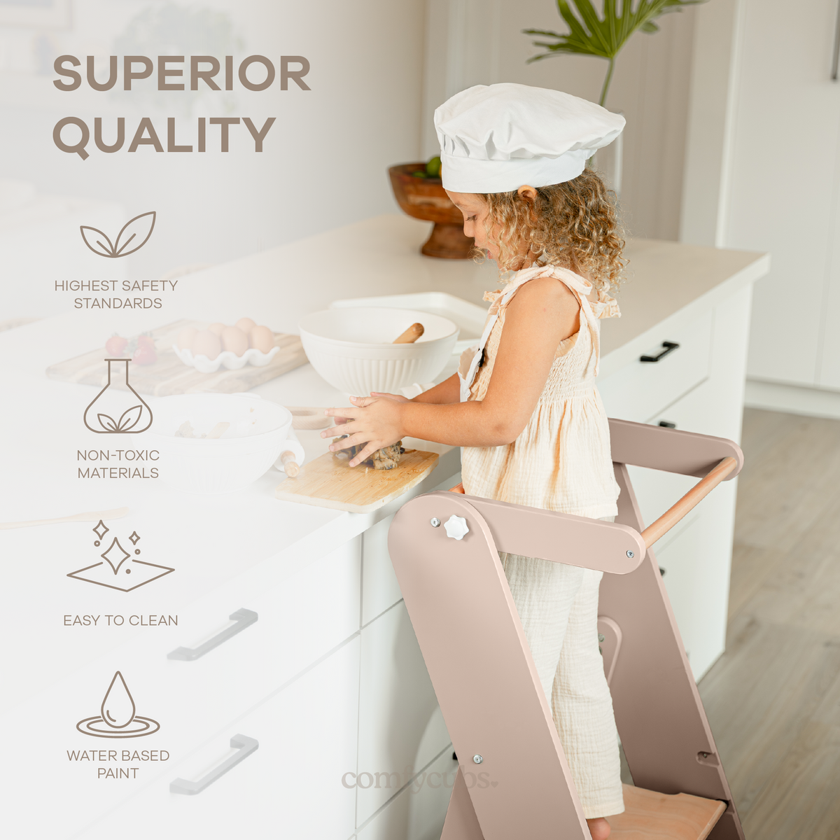 Kids Step Stool For Ages 3+ In Blush
