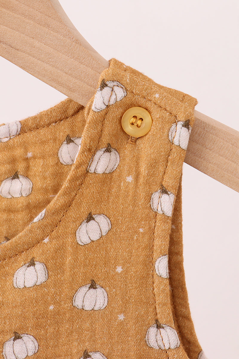 Premium pumpkin print muslin jonjon
