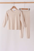 Beige bamboo pajama set – wholesale for boutiques | Honeydew USA