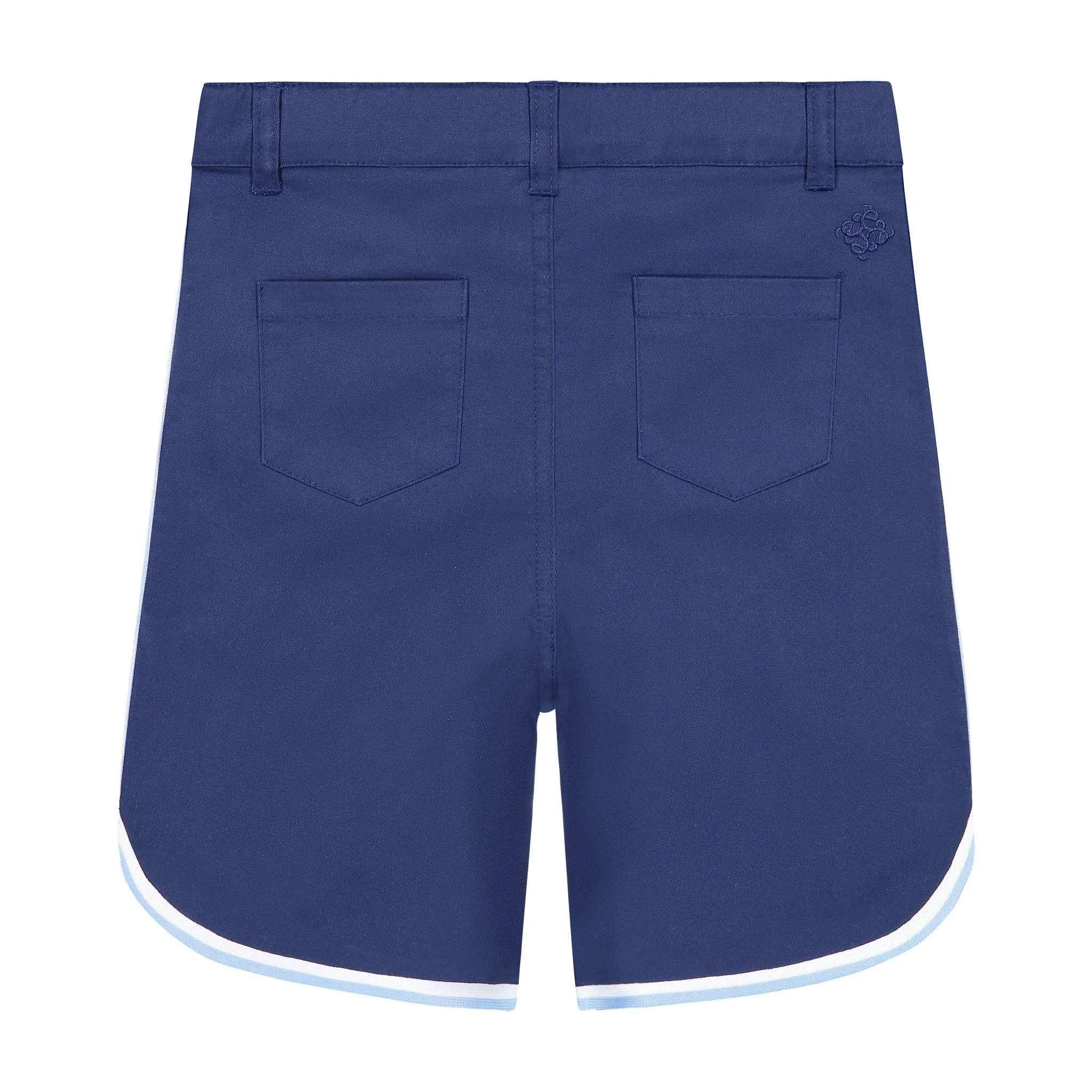 Andy & Evan - BOYS PIPED SHORTS - Navy