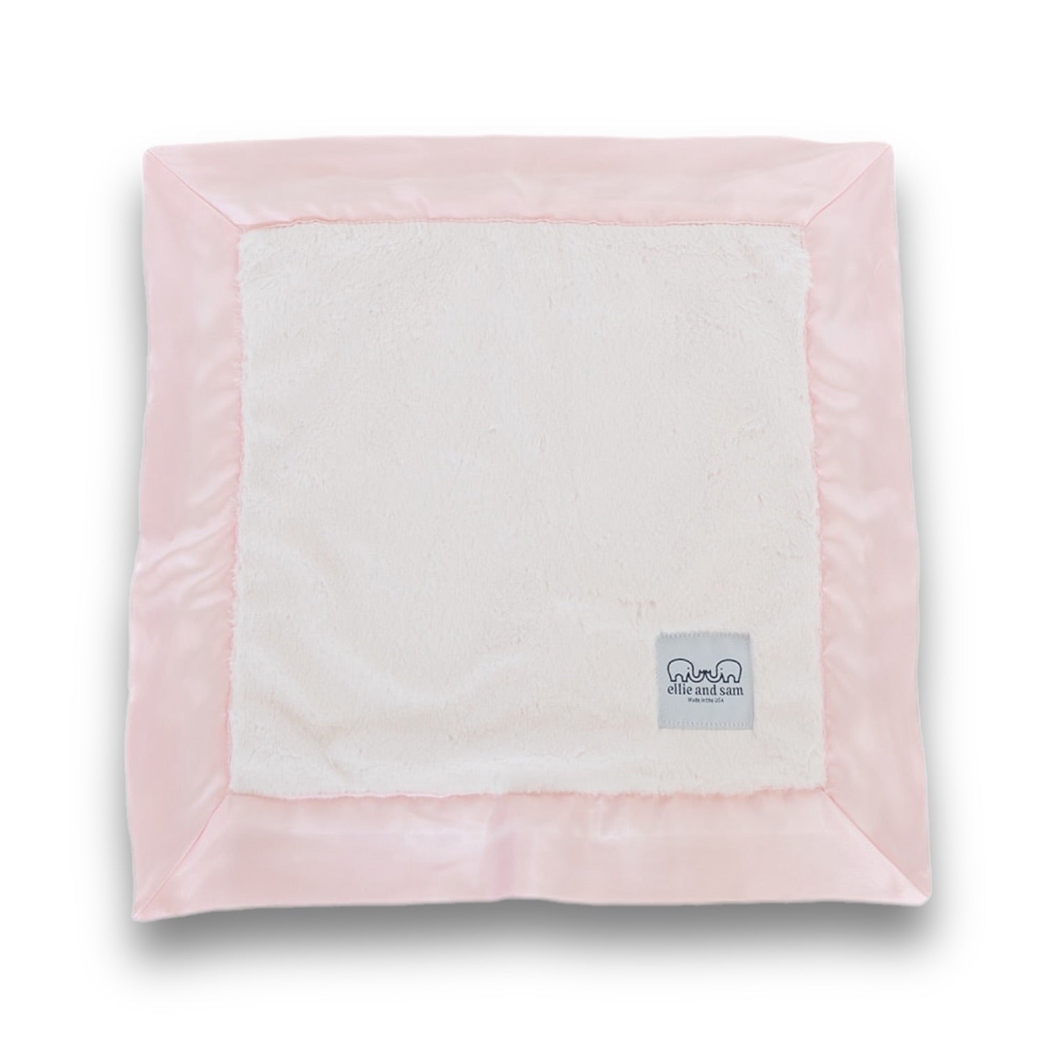 Luxury Satin Border Lovey - Pink