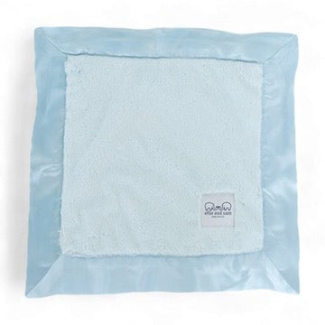 Luxury Satin Border Lovey - Blue