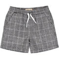 Black Grid Swim Shorts