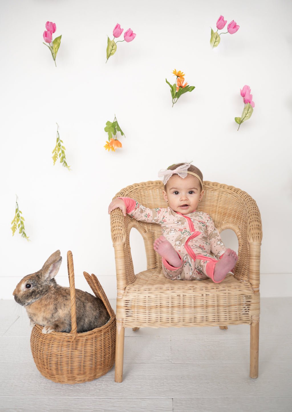 Meadow Bunny (Convertible Zip Footies)