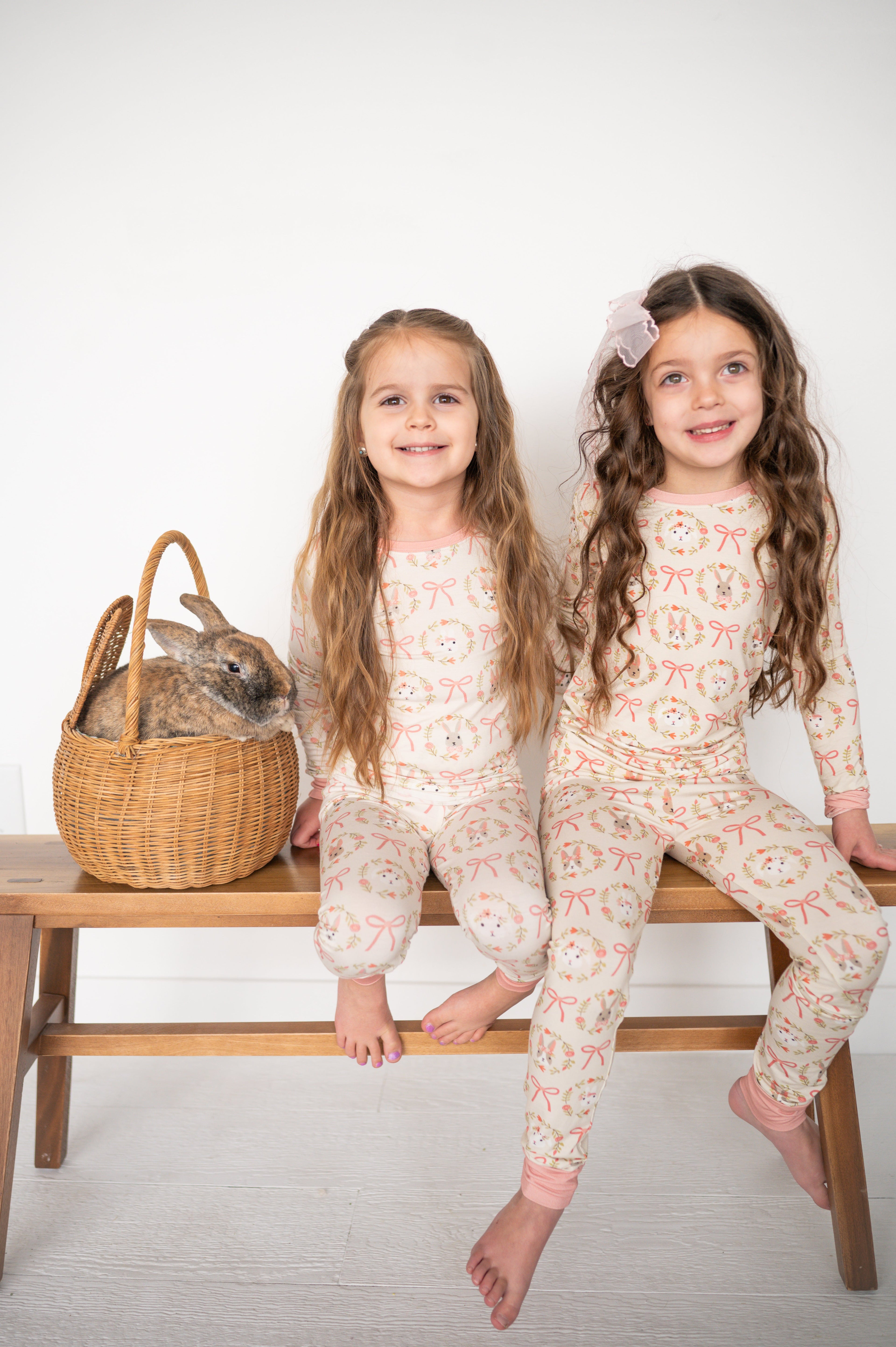 Bows & Bunnies (Long Sleeve PJ)