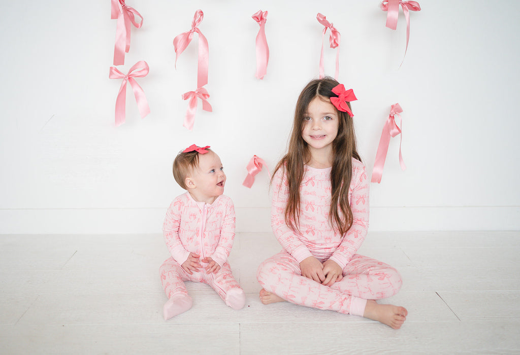 Pink Bows (Long Sleeve PJ)