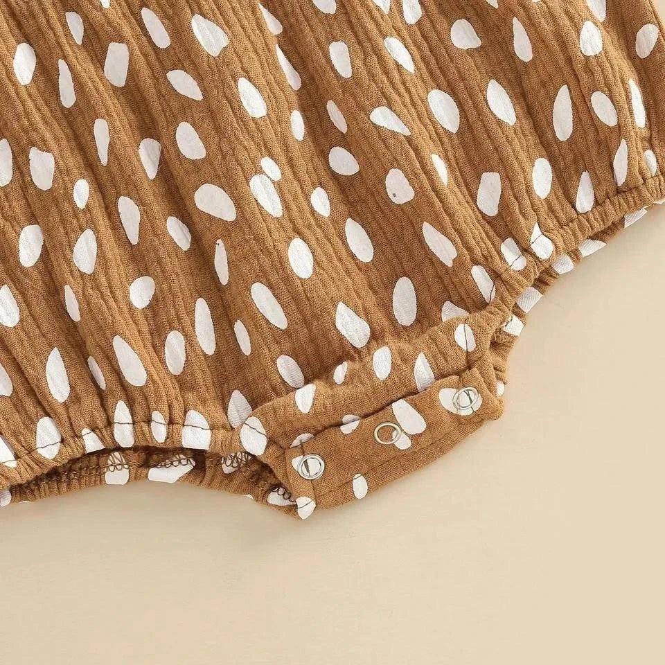 Jennifer Ann - Bubble Romper - fawn