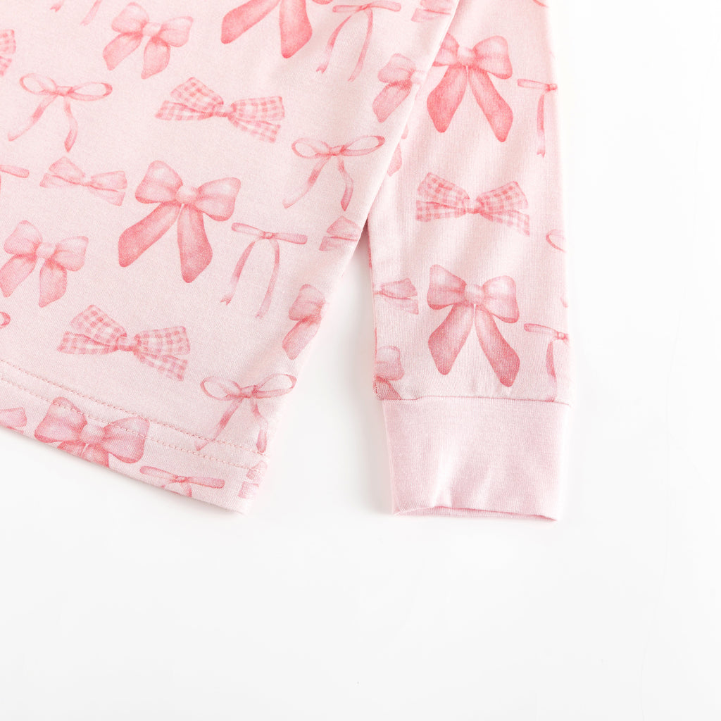 Pink Bows (Long Sleeve PJ)