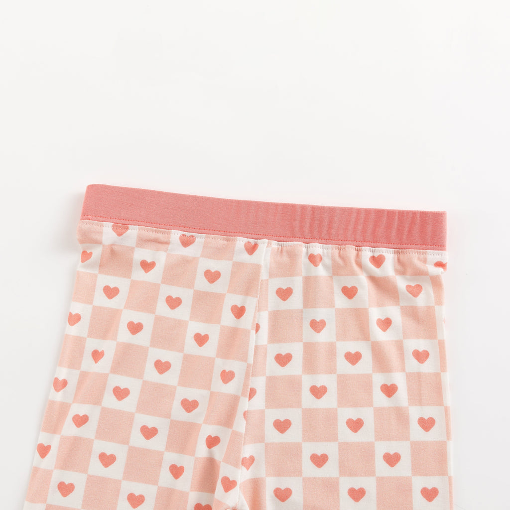 Checkerboard Hearts (Long Sleeve PJ)