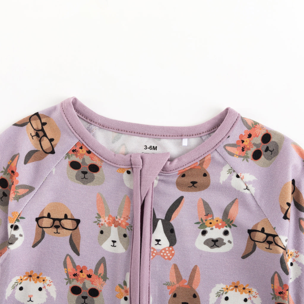 Midsummer Bunnies (Convertible Zip Footies)