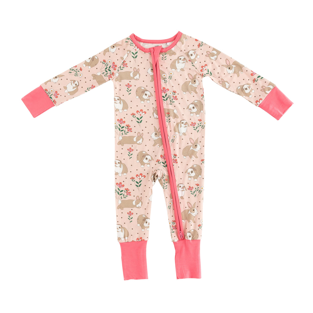Meadow Bunny (Convertible Zip Footies)