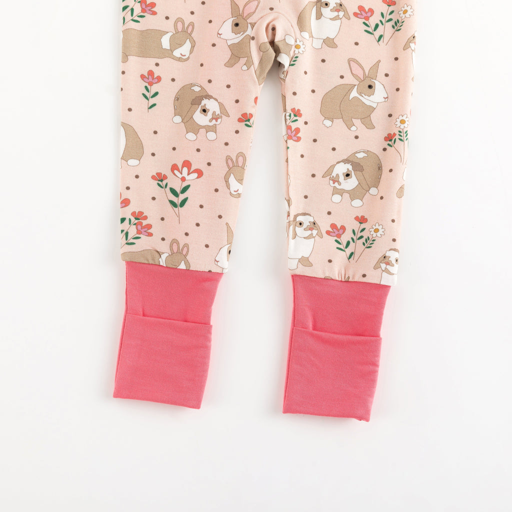 Meadow Bunny (Convertible Zip Footies)