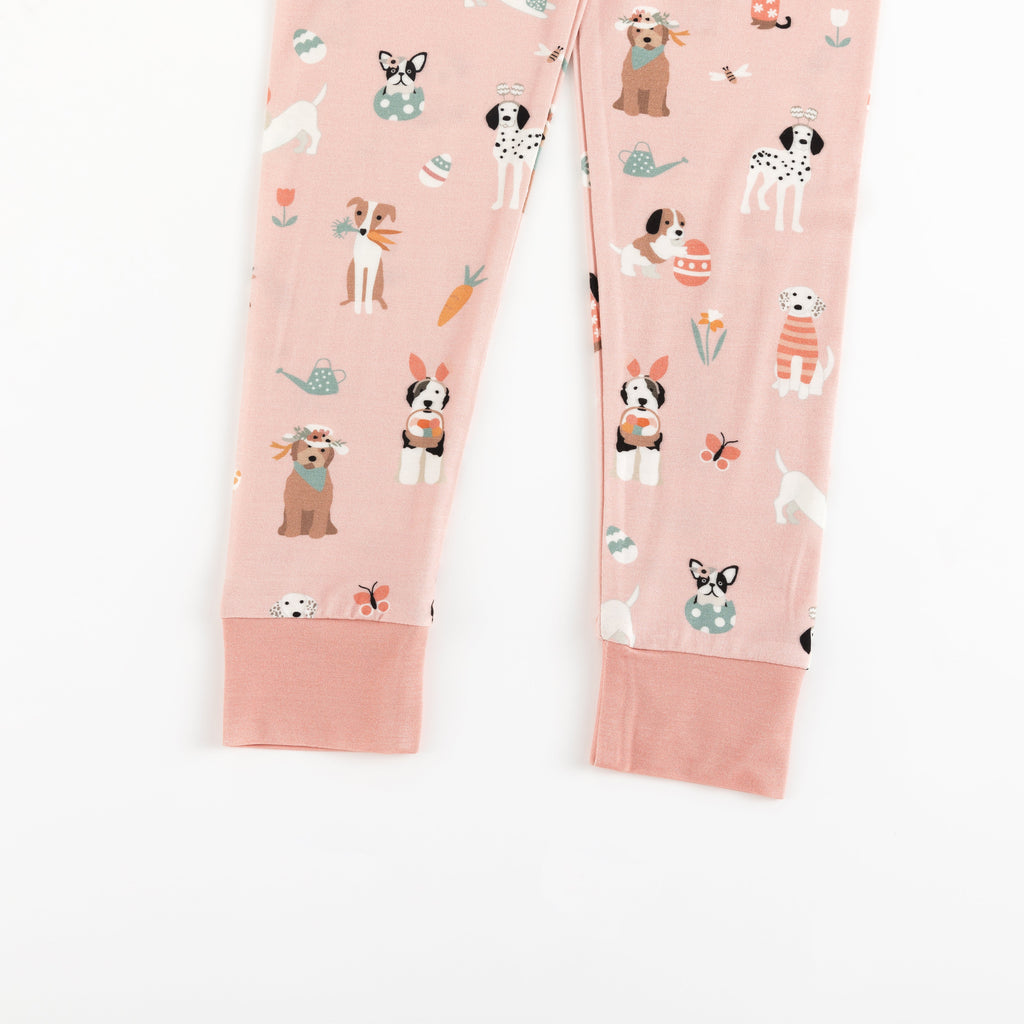 Puppy Egg Hunt (Long Sleeve PJ) - Pink