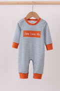 Jesus loves me embroidery boy romper