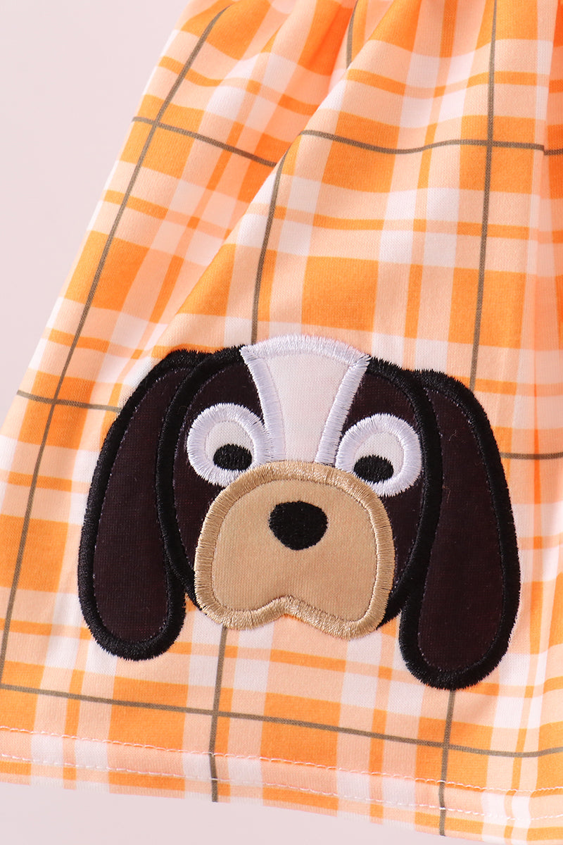 Tennessee Go vols applique plaid bloomer set