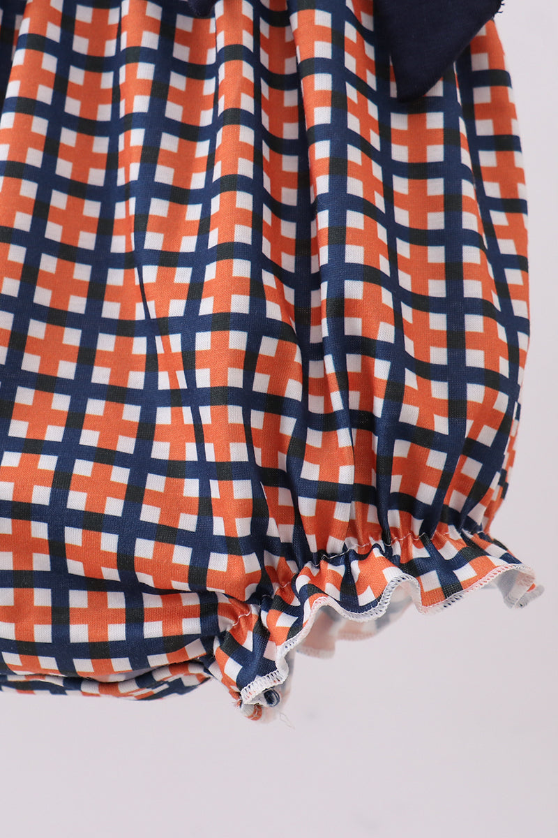 Auburn war eagle smocked ruffle bubble