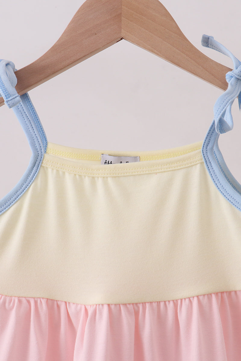 Color block tiered mom&me dress