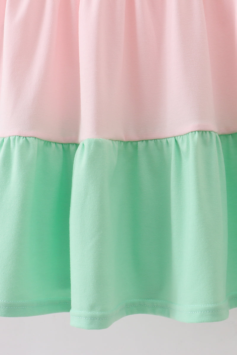 Color block tiered mom&me dress