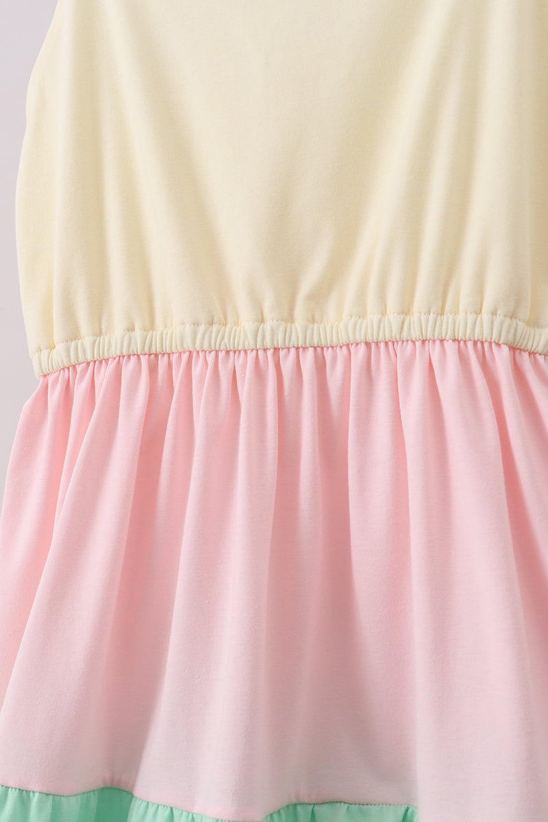 Color block tiered mom&me dress