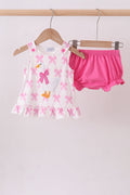 Goose Bow Appliqué Bloomer Set