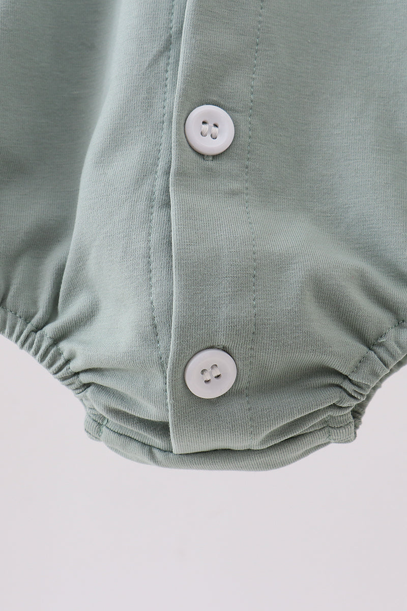 Sage pocket button down bubble